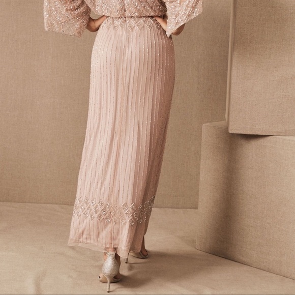 NWT BHLDN Bathilda Beaded Gown Maxi Dress - Picture 7 of 13